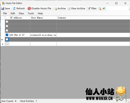 Hosts编辑工具HostsFileEditor v1.2.0-仙人小站